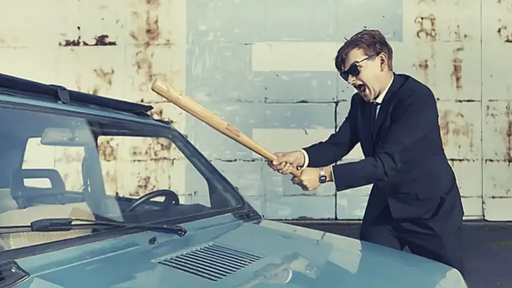 Auto zertrümmern in Heidelberg