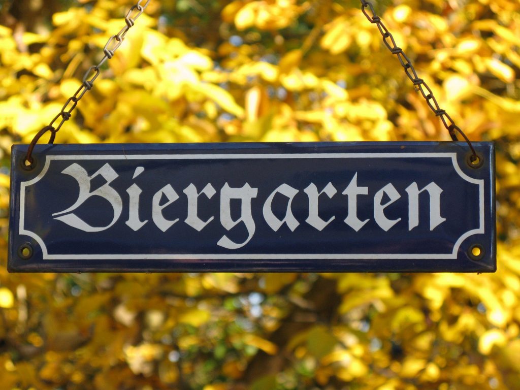 Biergarten in heidelberg